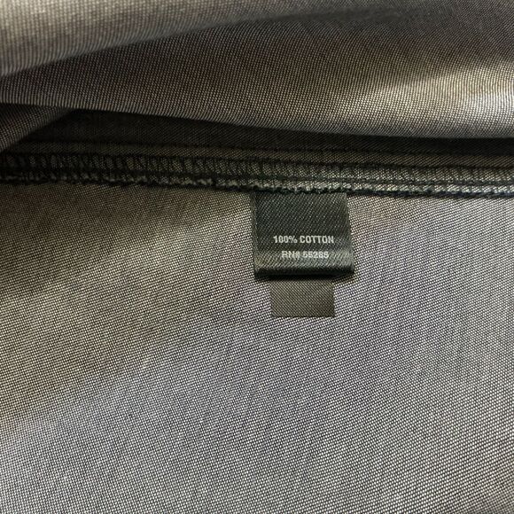 Express Womens Button Down Shirt Medium Roll Tab Sleeve Blue - Picture 8 of 8